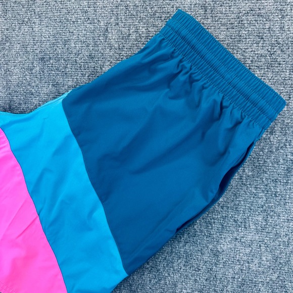 Nike Other - Nike Mens M Swim Bottom Board Shorts
Swimsuit Pink Blue Teal Colorblock NESSD470